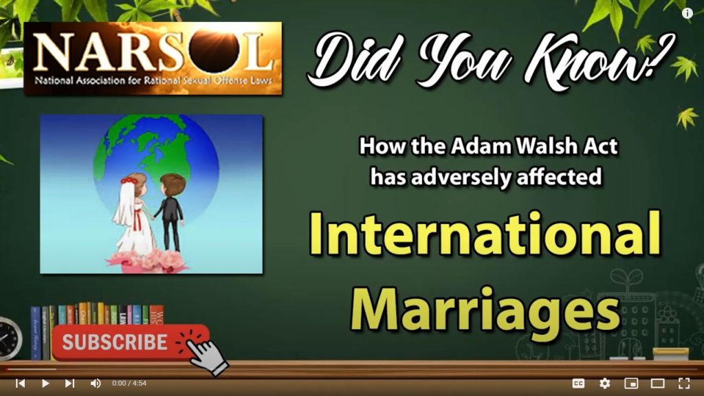 International Marriages & Adam Walsh Act